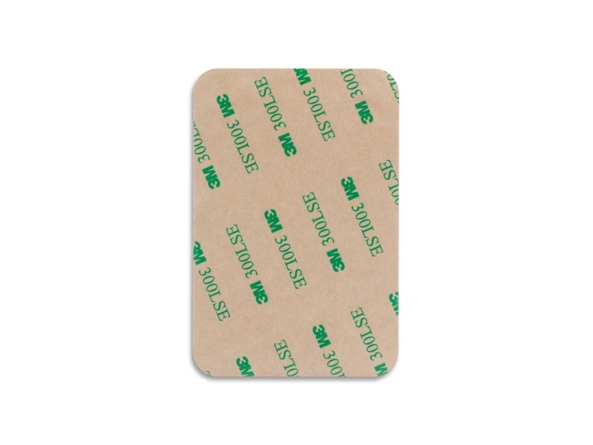 Чехол-картхолдер Favor на клеевой основе на телефон для пластиковых карт и и карт доступа, бежевый фото 3