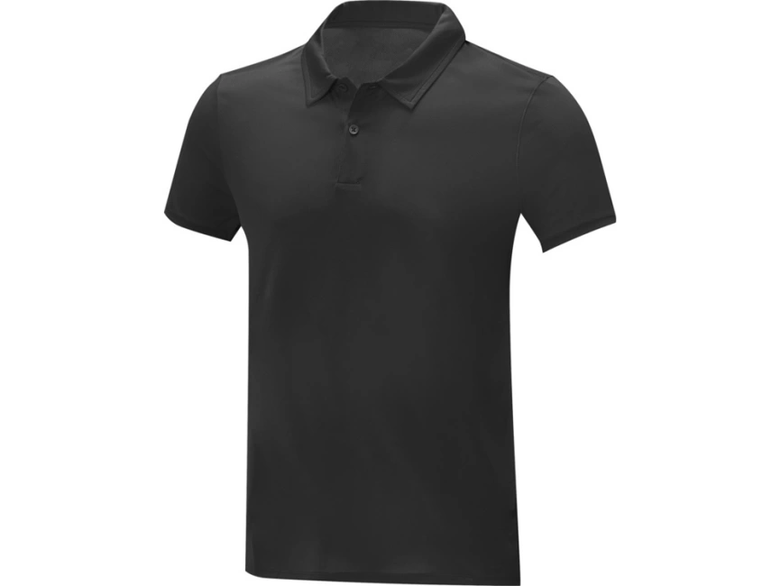 Мужская стильная футболка поло с короткими рукавами Deimos, черный фото 1