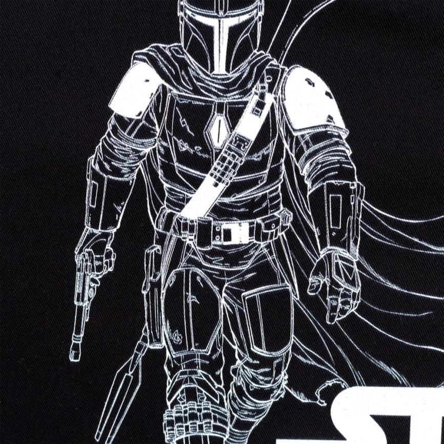 Холщовая сумка Mandalorian, черная фото 3