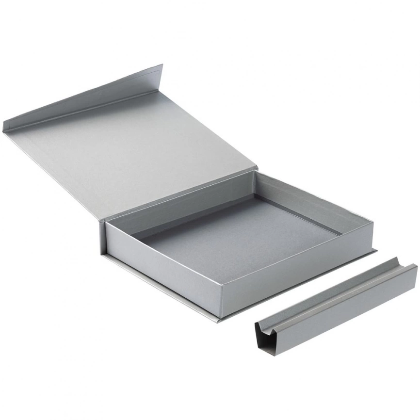 Коробка Duo под ежедневник и ручку, серая фото 3