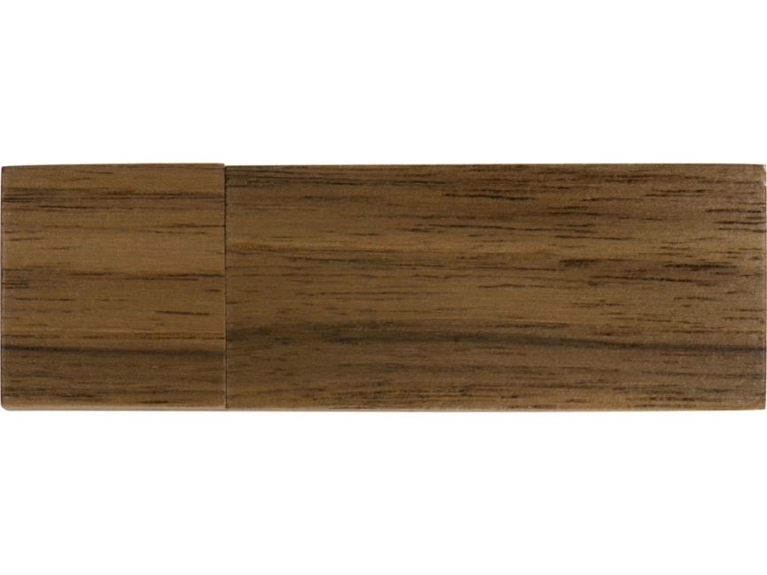 Флеш-карта USB 2.0 16 Gb Woody с магнитным колпачком, темное дерево фото 3