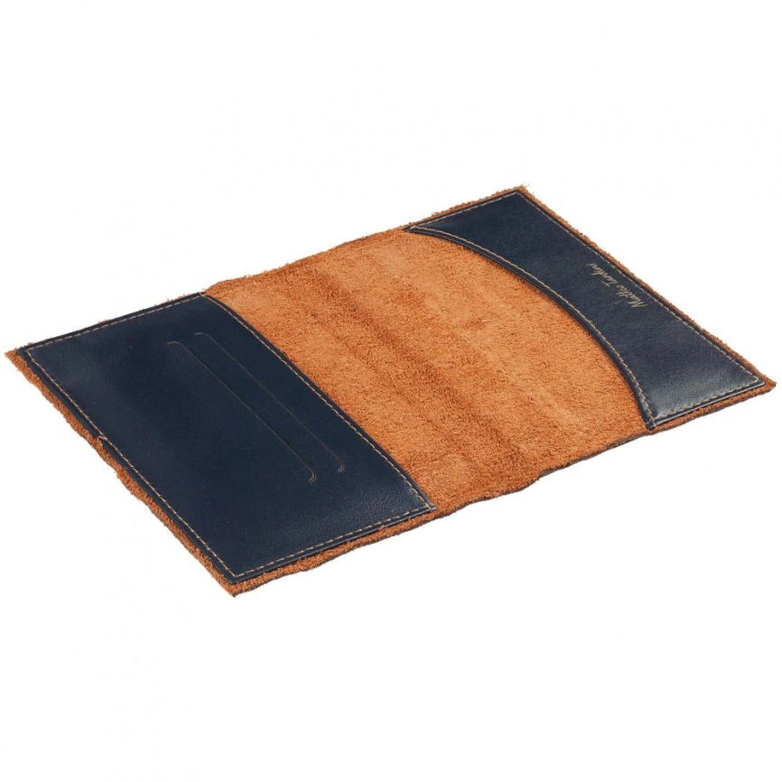Обложка для паспорта Palermo, синяя фото 3