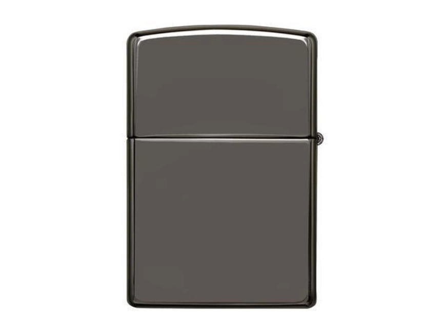 Зажигалка ZIPPO Classic с покрытием Black Ice®, латунь/сталь, чёрная, глянцевая, 38x13x57 мм фото 2