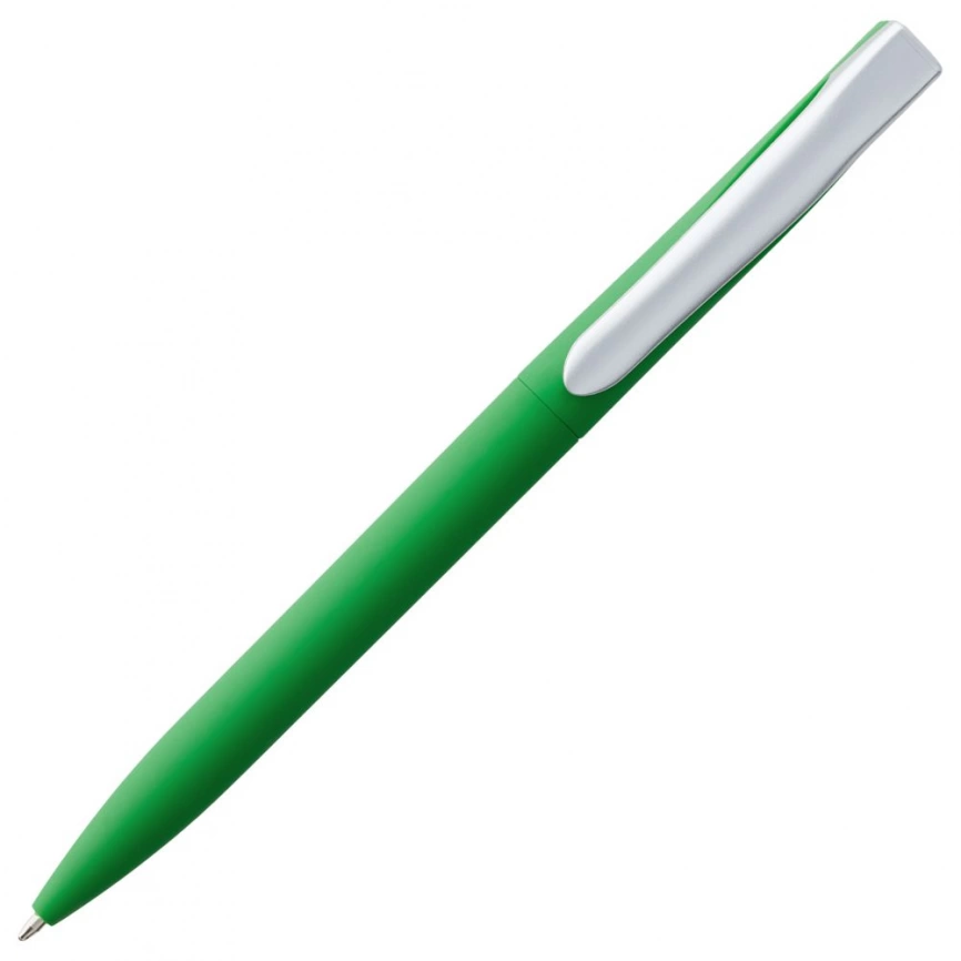 Ручка шариковая Pin Soft Touch, зеленая фото 4