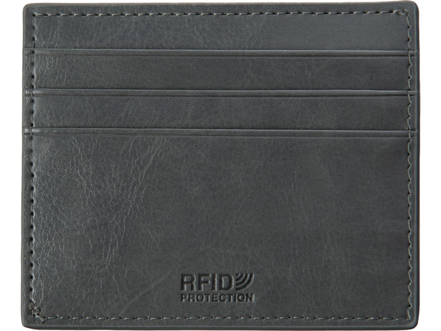 Картхолдер для 6 пластиковых карт с RFID-защитой Fabrizio, серый фото 5