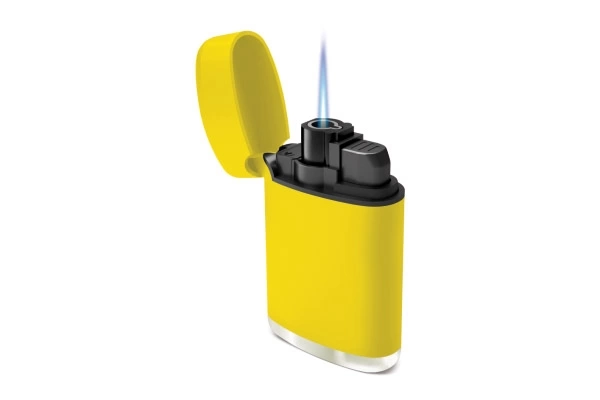 Зажигалка турбо Zenga, ZL-3, многоразовая, желтая фото 2