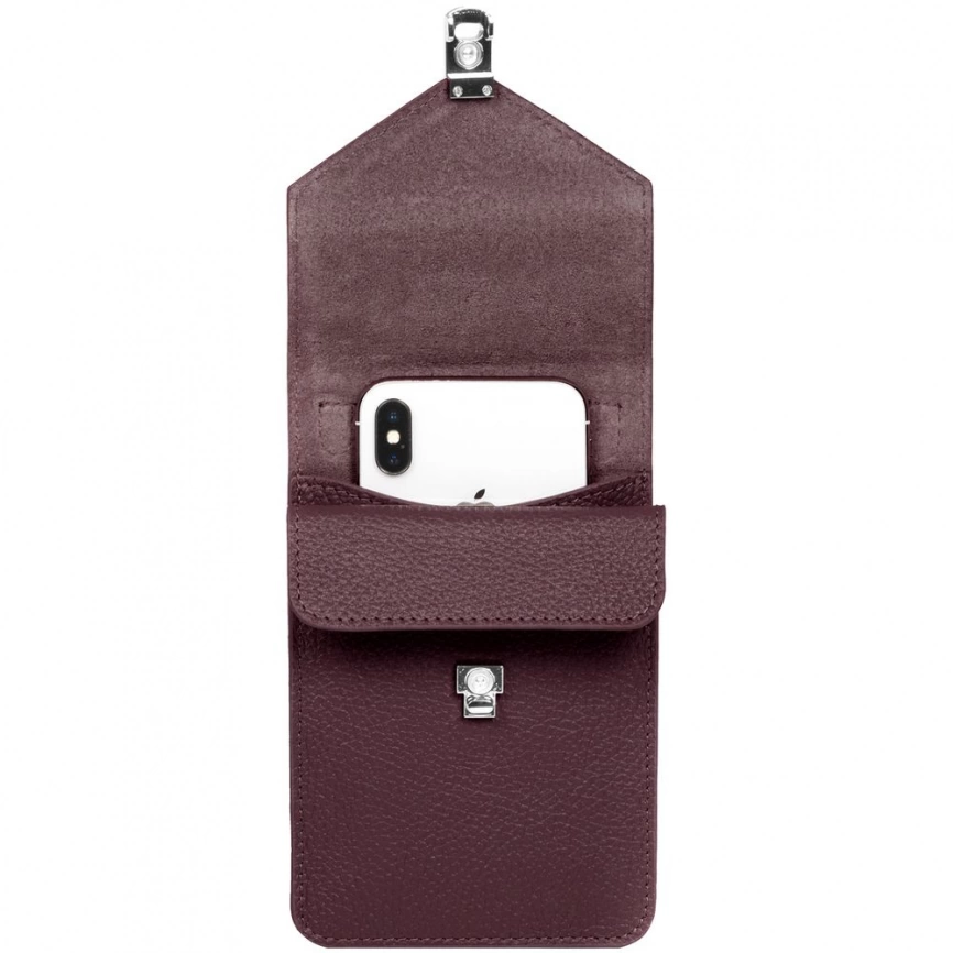 Сумка через плечо Segreto, бордовая фото 5