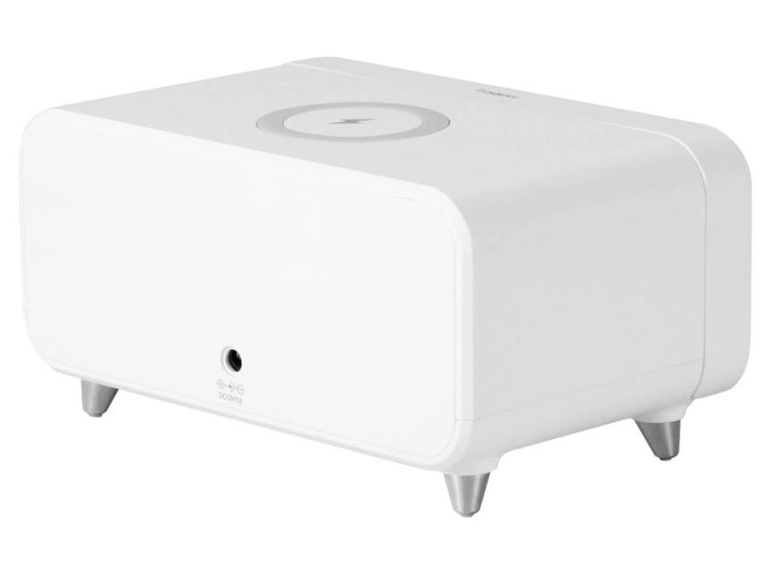 Часы с беспроводным зарядным устройством Rombica Timebox 1, белый фото 3