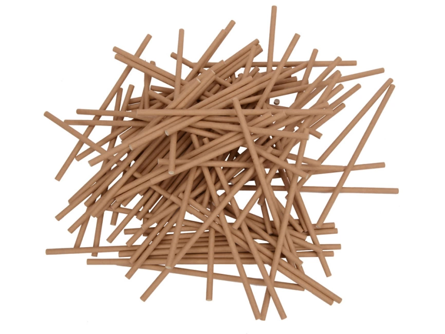 Набор крафтовых трубочек Kraft straw, 100 шт. фото 4