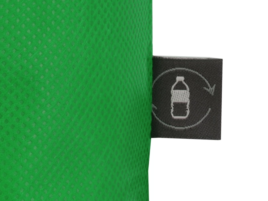 Сумка-шоппер Reviver из нетканого переработанного материала RPET, зеленый фото 3