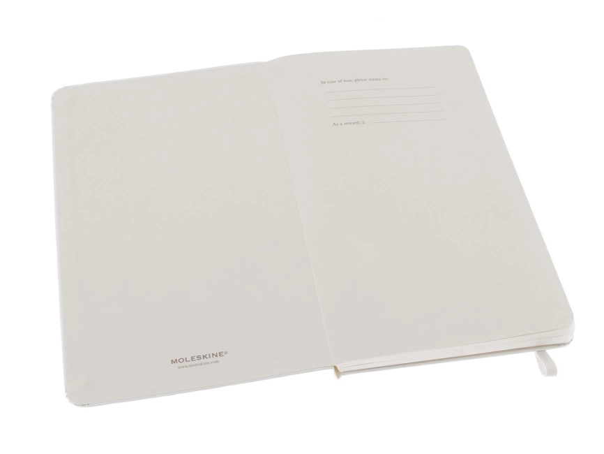 Записная книжка Moleskine Classic (в линейку) в твердой обложке, Large (13х21см), белый фото 2