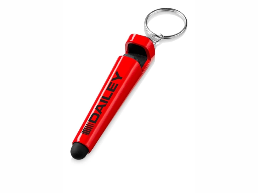 Очиститель экрана со стилусом и подставка для телефона 4 в 1, красный фото 9