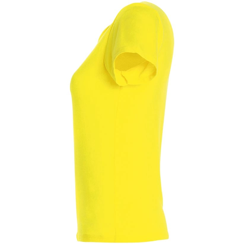 Футболка женская Miss 150 желтая (лимонная), размер M фото 3
