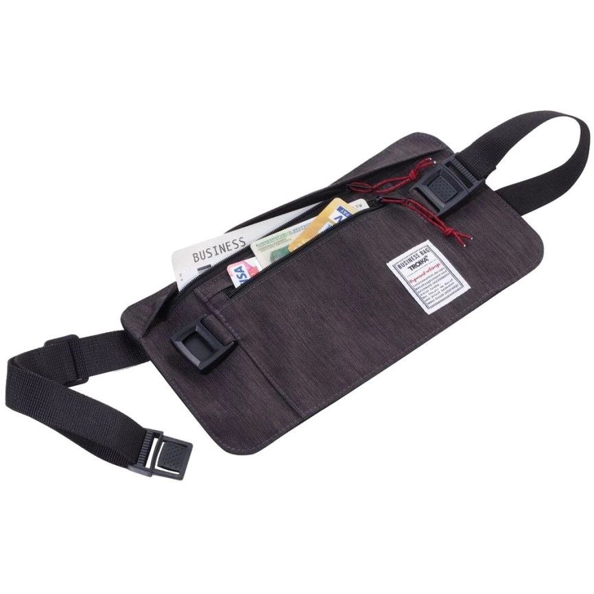 Поясная сумка Business Belt Bag с RFID-защитой, серая фото 2