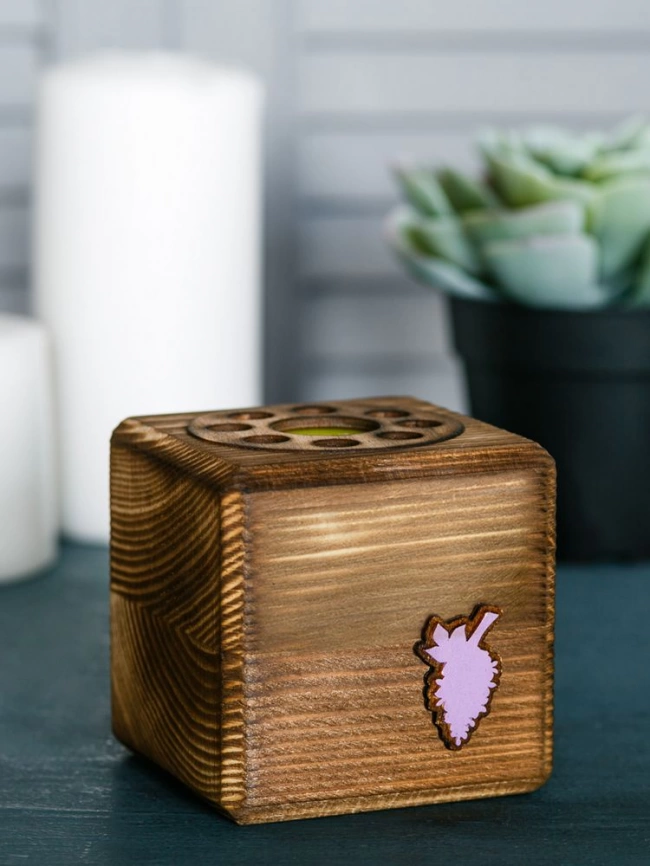 Набор для выращивания с органайзером «Экокуб Burn», сирень фото 3