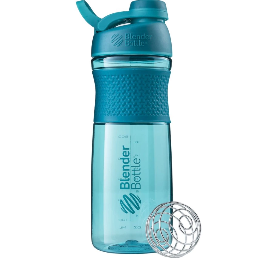 Спортивный шейкер SportMixer Twist Cap, большой, морской голубой фото 1