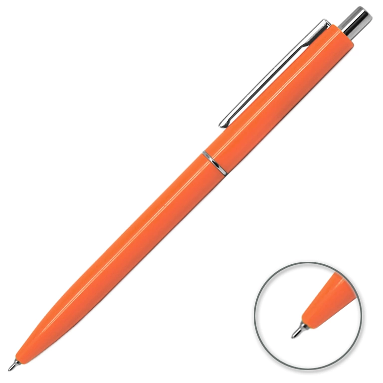 Ручка шариковая, пластик, оранжевый/серебро, Best Point фото 1
