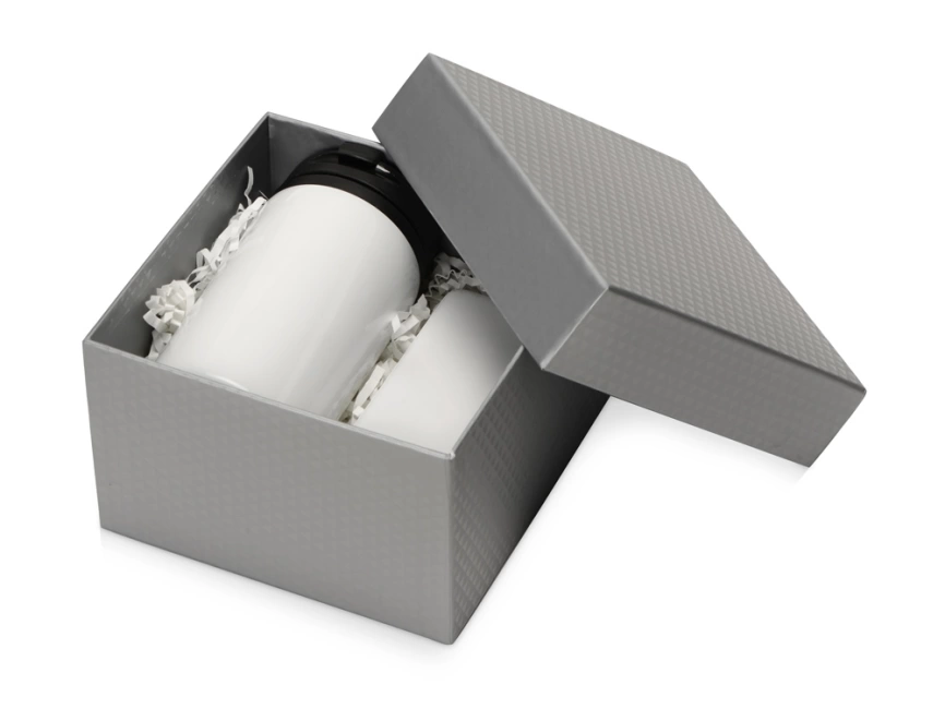 Подарочный набор Full Jar с внешним аккумулятором и  термокружкой, белый фото 2