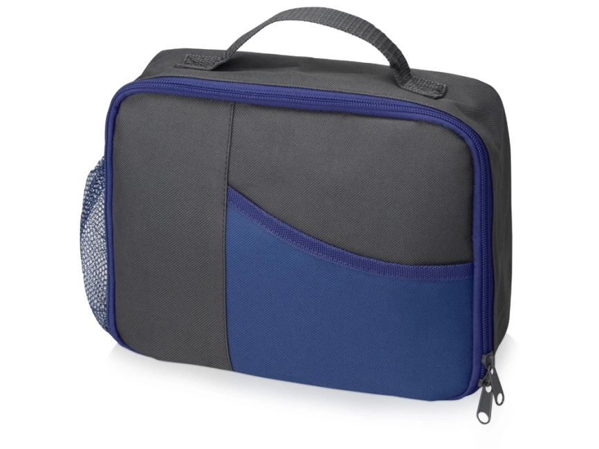 Изотермическая сумка-холодильник Breeze для ланч-бокса, серый/синий фото 1