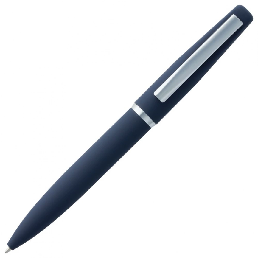Ручка шариковая Bolt Soft Touch, синяя фото 3