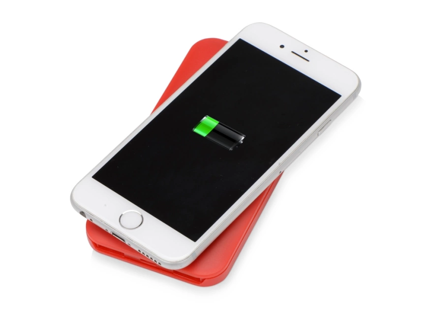 Портативное беспроводное зарядное устройство Impulse, 4000 mAh, красный фото 2