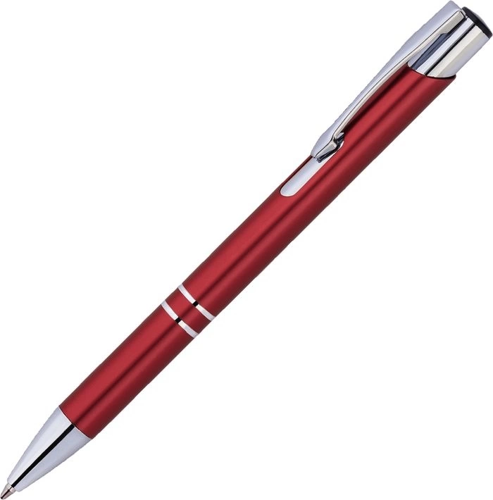 Ручка металлическая KOSKO, тёмно-красная с серебристым фото 1