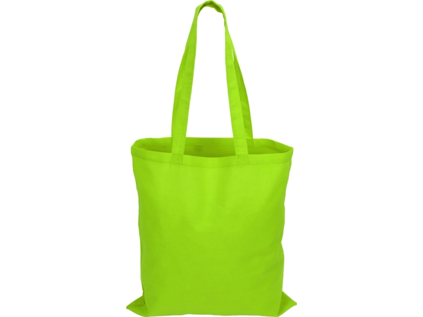 Сумка для шопинга Carryme 120, хлопковая, 120 г/м2, зеленое яблоко фото 3