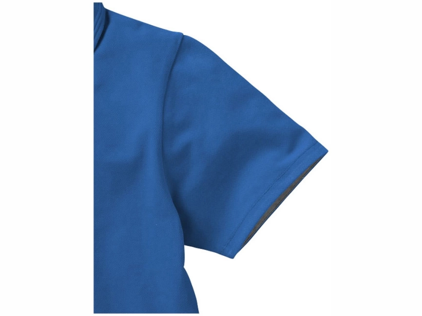 Поло женское с короткими рукавами Hacker, небесно-синий/серый фото 4