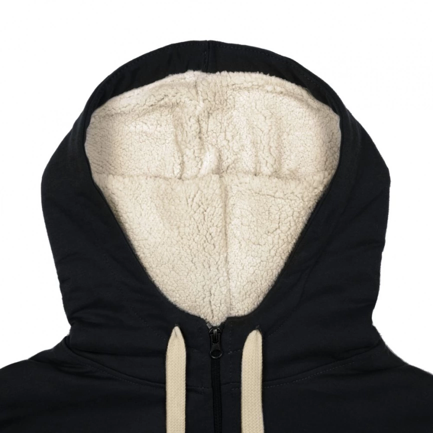 Толстовка на молнии Kulonga Sherpa, черная, размер M фото 4