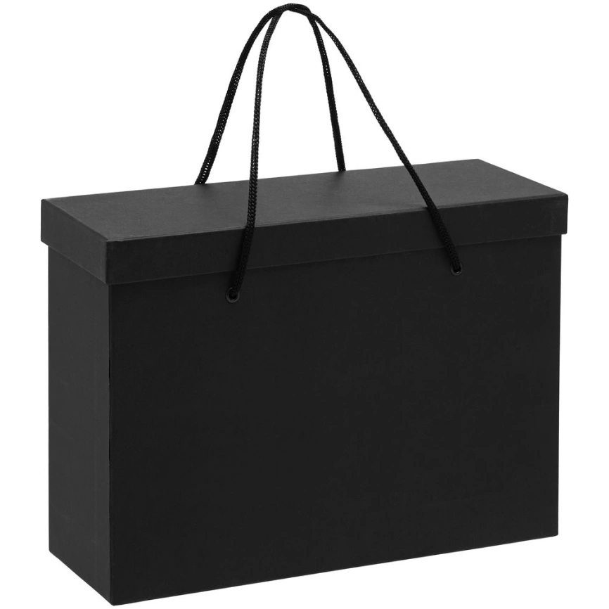 Коробка с веревочными ручками Wrap In, черная фото 1