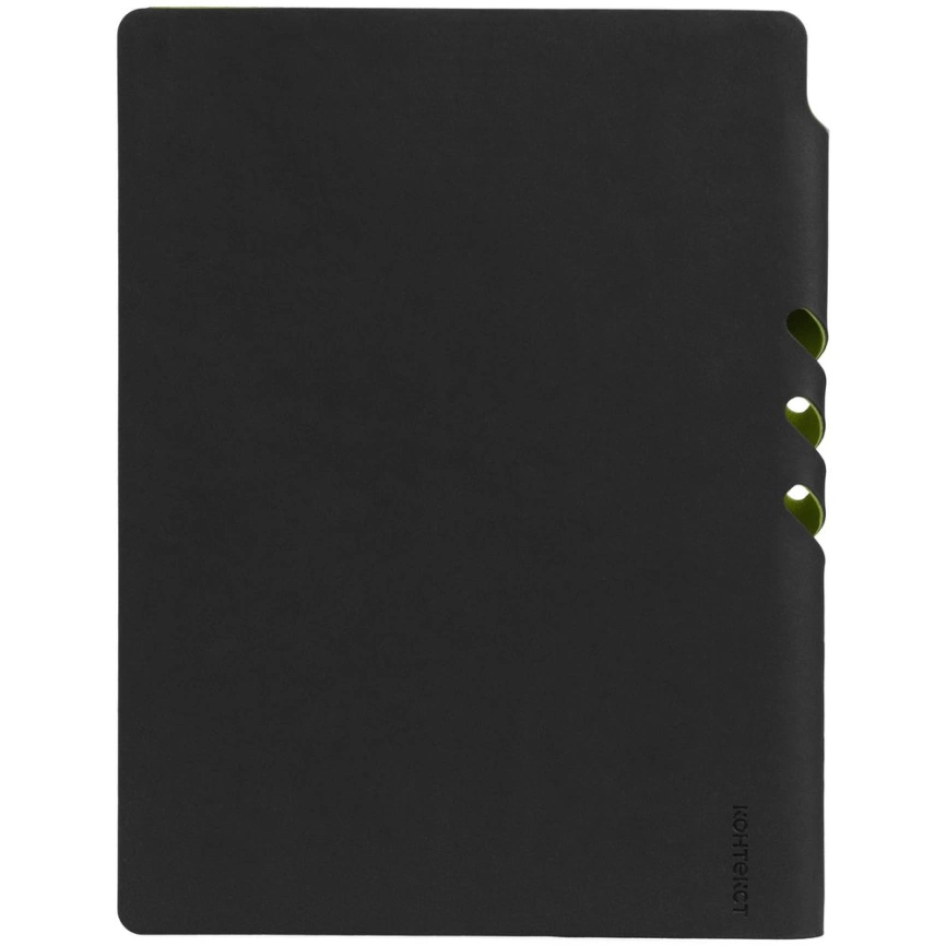 Ежедневник Flexpen Black, недатированный, черный с зеленым фото 5