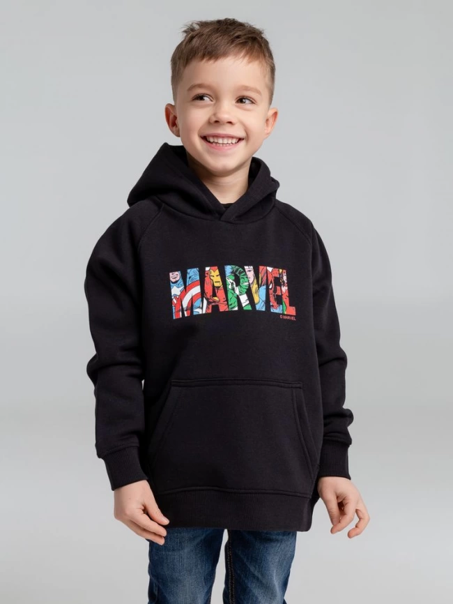 Худи детское Marvel Avengers, черное, на рост 96-104 см (4 года) фото 1