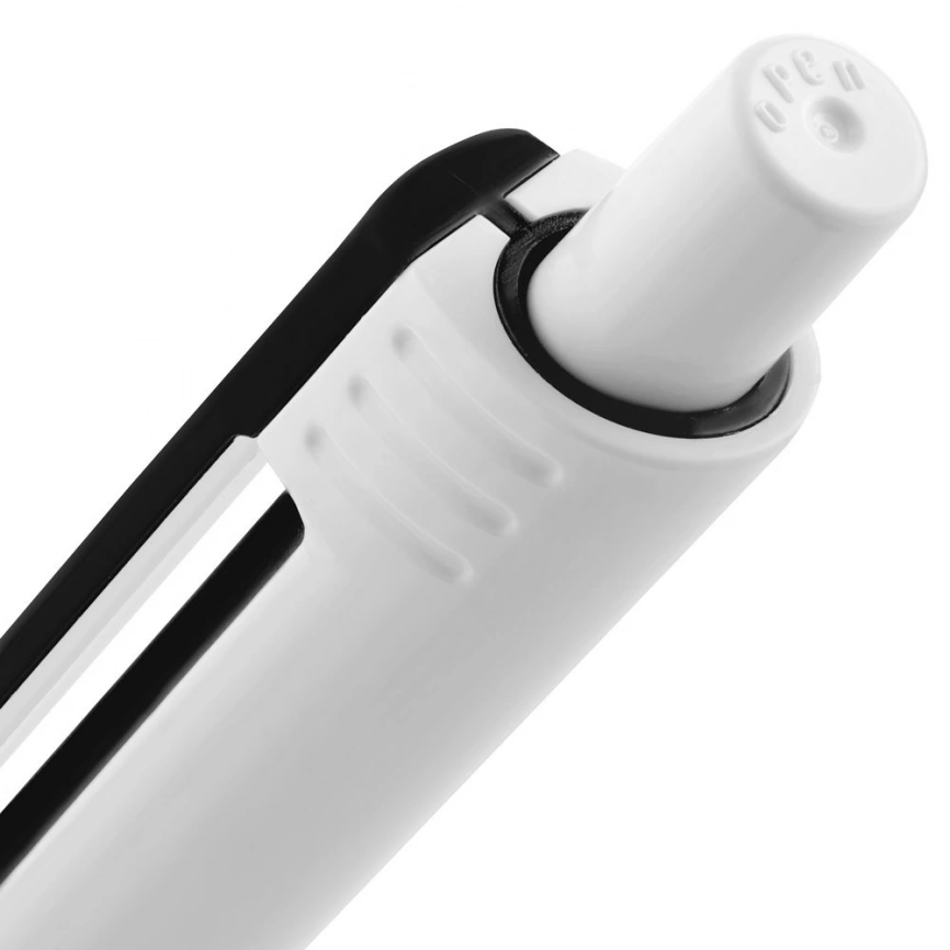 Ручка шариковая Rush Special, бело-черная фото 4