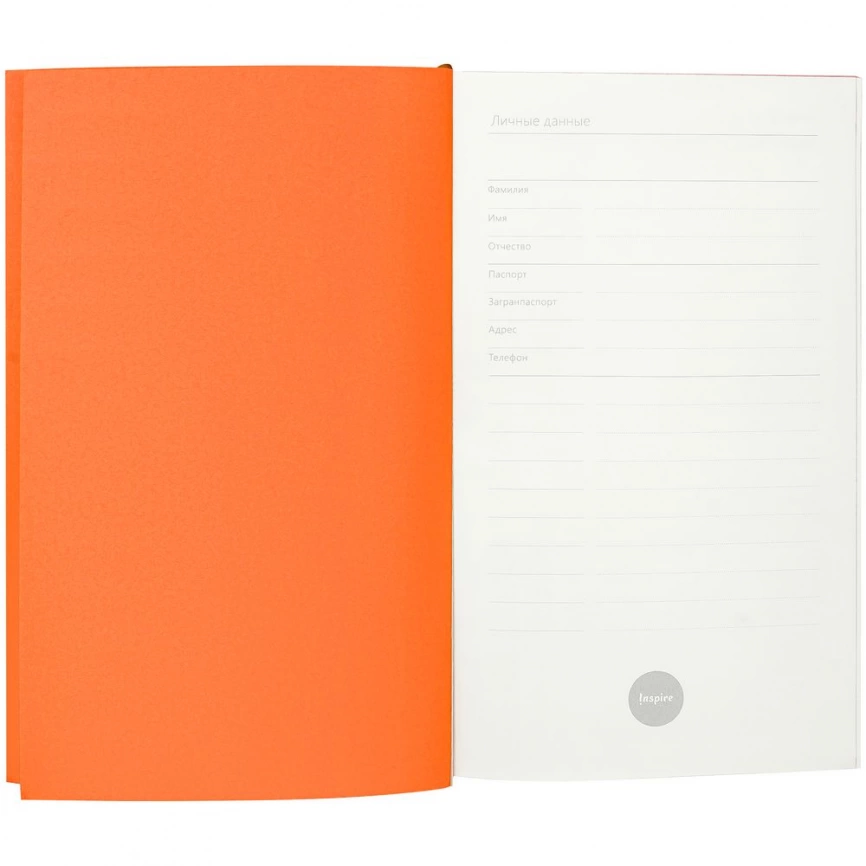 Ежедневник Flat Mini, недатированный, оранжевый фото 7