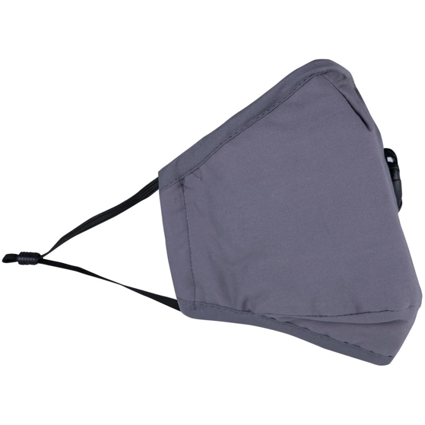 Многоразовая маска с прополисом PropMask, хлопковая, серая фото 2