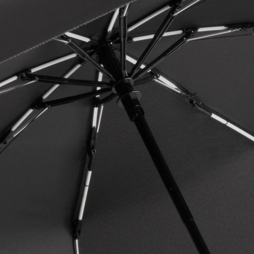 Зонт складной AOC Mini с цветными спицами, белый фото 2
