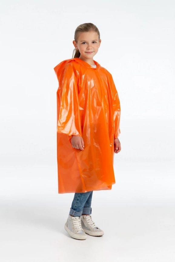 Дождевик-плащ детский BrightWay Kids, оранжевый фото 4