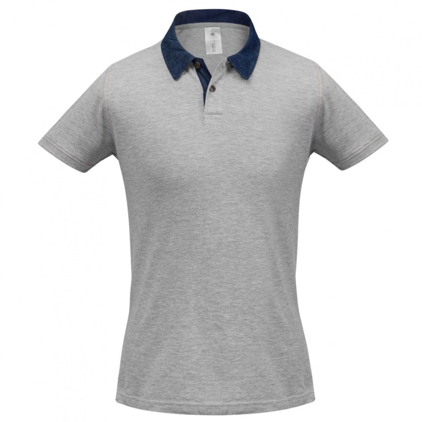 Рубашка поло мужская DNM Forward серый меланж, размер L фото 1