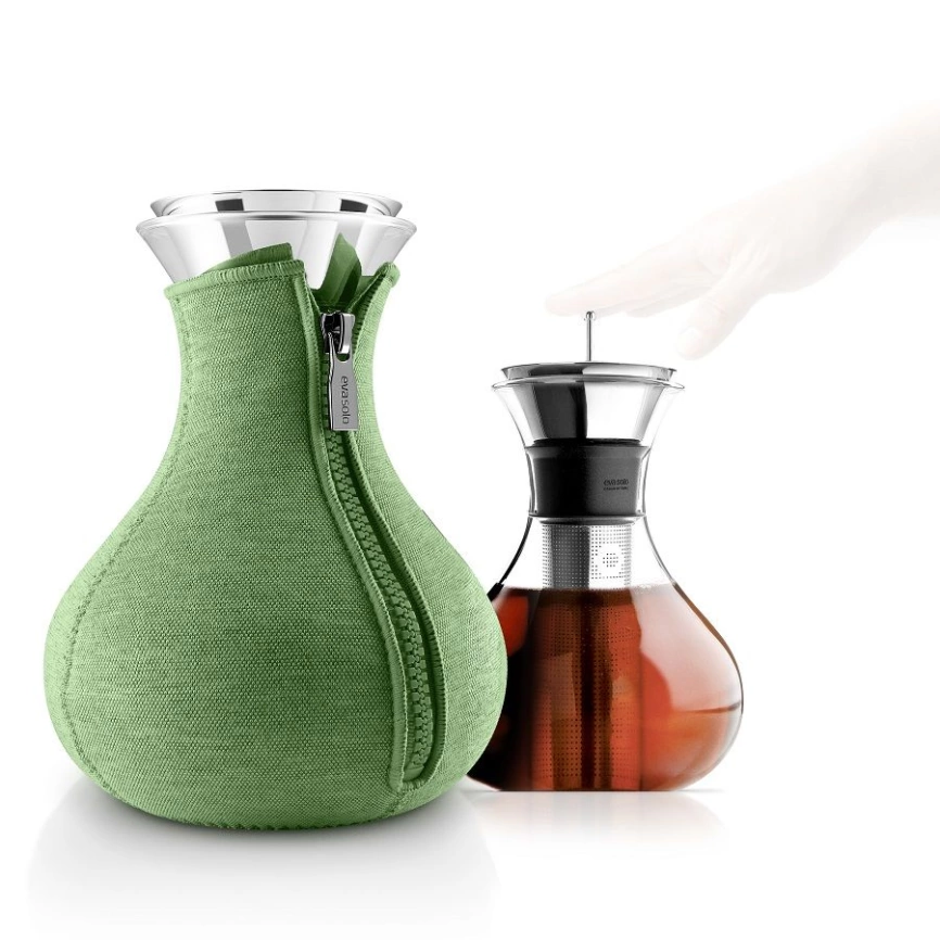 Чайник заварочный Tea Maker в чехле, светло-зеленый фото 3