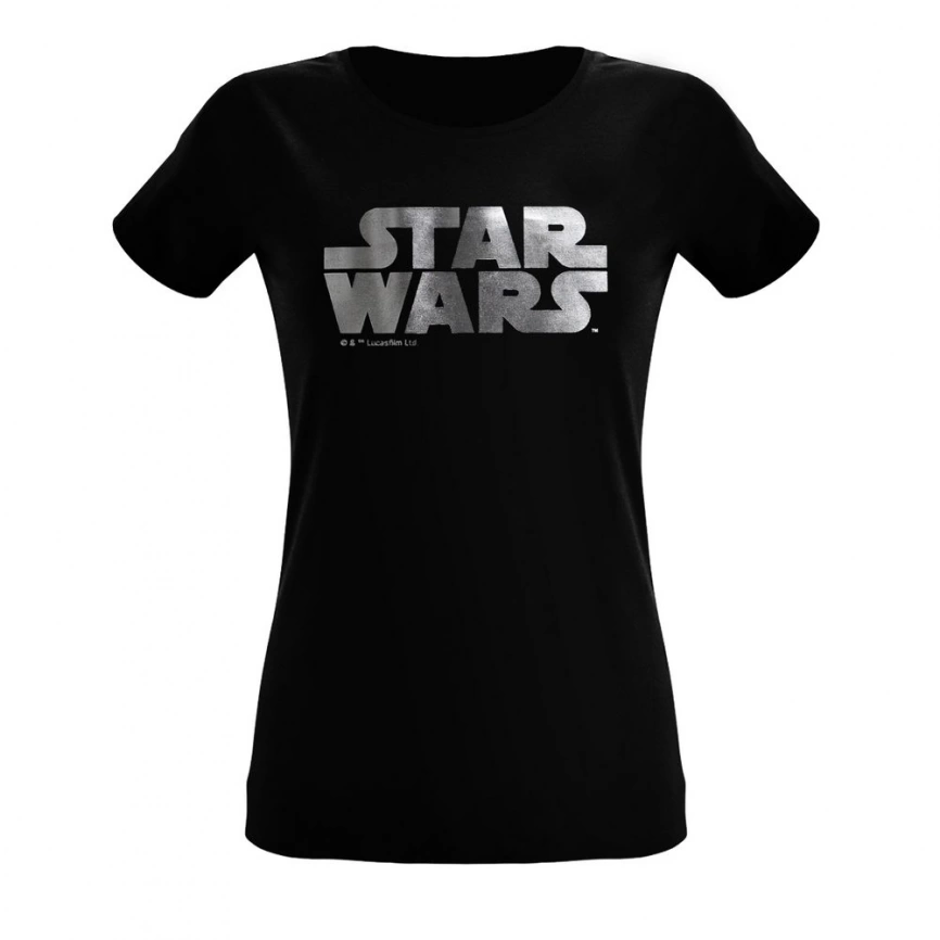 Футболка женская Star Wars Silver, черная с серебристым, размер S фото 2