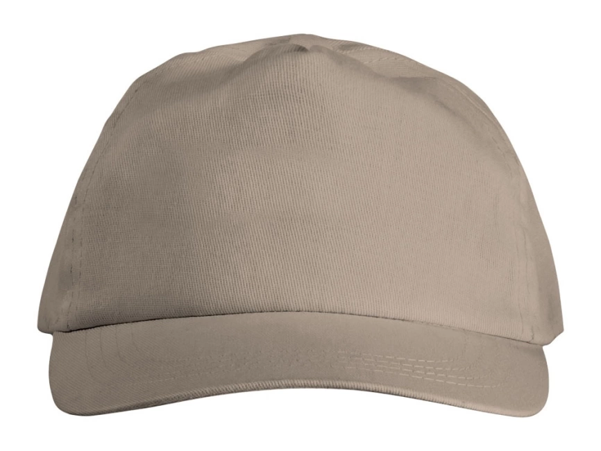 Бейсболка Basic, 5-ти панельная, хаки фото 3