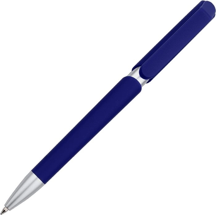 Ручка шариковая ZOOM SOFT, тёмно-синяя фото 2