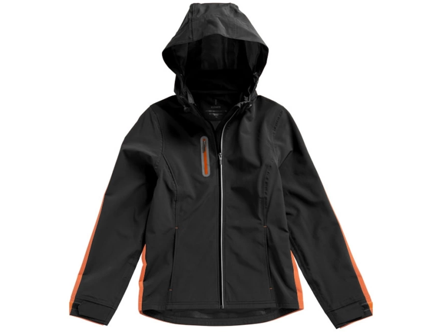 Куртка софтшел Howson женская, черный фото 18