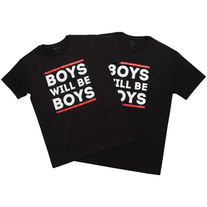 Футболка Boys Will Be Boys, черная, размер XL фото 2