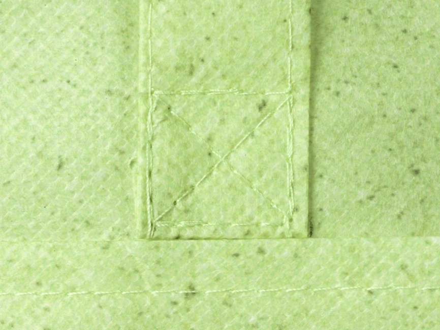 Сумка-шоппер Wheat из переработанного пластика 80gsm, 30.5*33*12.5cm, зеленый фото 5