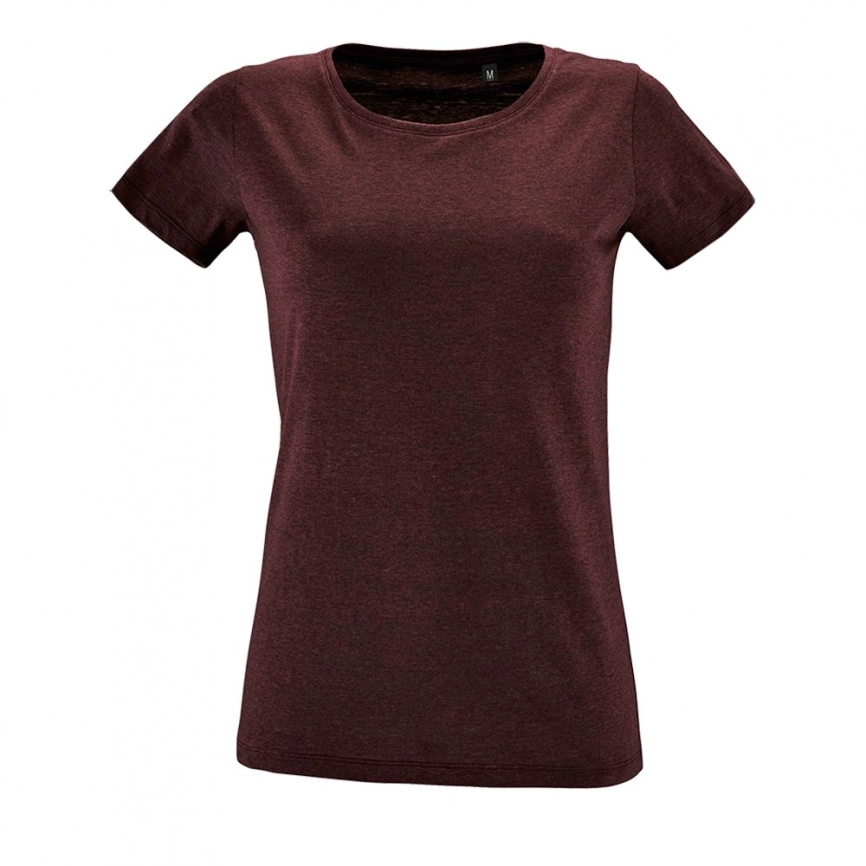 Футболка женская Regent Fit Women бордовый меланж, размер M фото 1