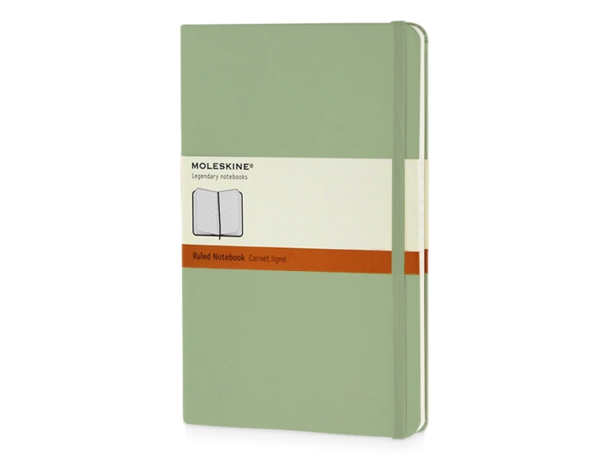 Записная книжка Moleskine Classic (в линейку) в твердой обложке, Large (13х21см), фисташковый фото 1