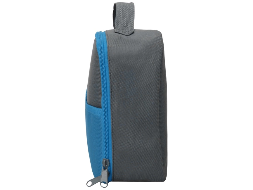 Изотермическая сумка-холодильник Breeze для ланч-бокса, серый/голубой фото 5