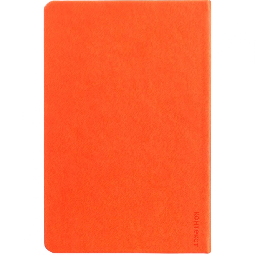 Блокнот Cluster Mini в клетку, оранжевый фото 3