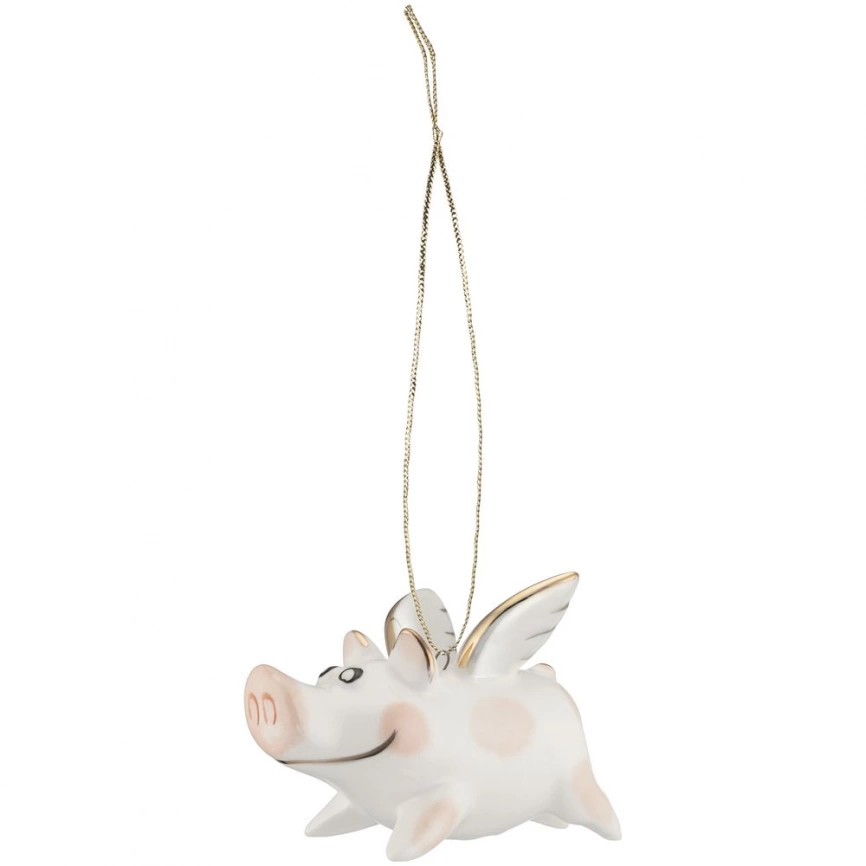 Фарфоровая елочная игрушка Piggy Wingy фото 5